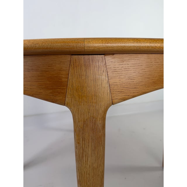 Danish Modern Extendable Oak Dining Table by Henning Kjærnulf for Sorø Stolefabrik, 1960s For Sale - Image 13 of 16