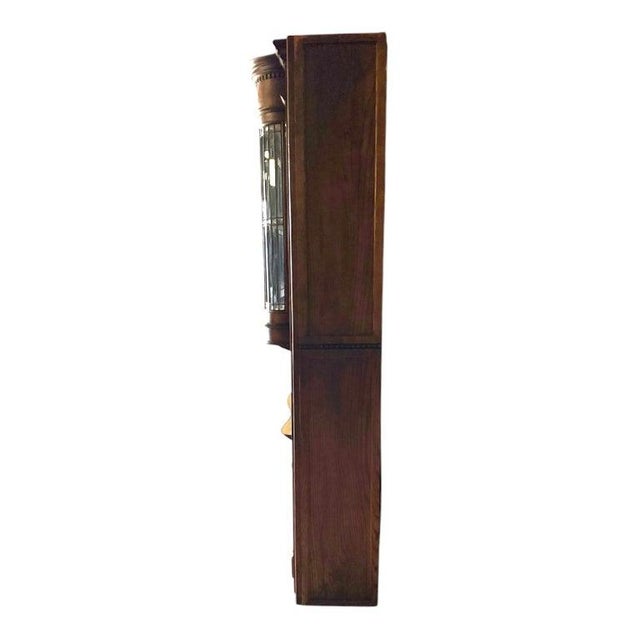 Art Nouveau Oak & Leaded Beveled Glass Bar-Back C1910 For Sale - Image 12 of 14