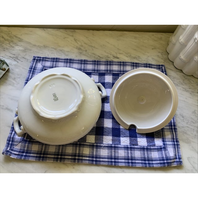 Mid 20th Century Vintage Schumann Arzberg Bavaria Porcelain Covered Serving Bowl Tureen For Sale - Image 5 of 12