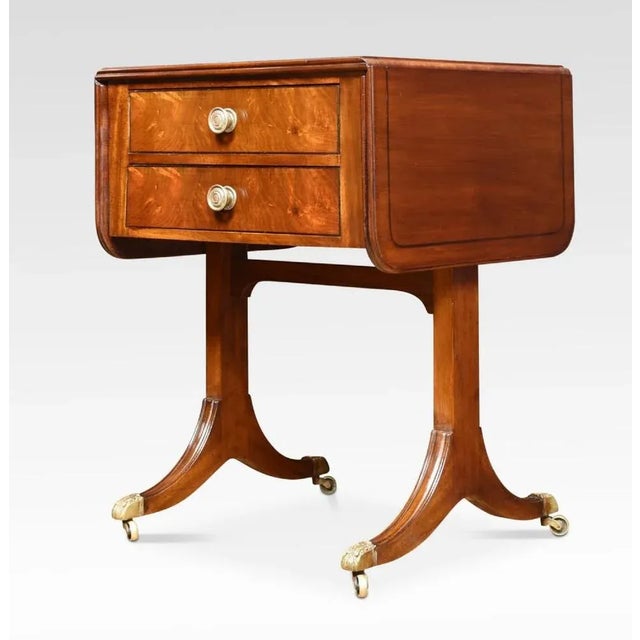 Regency Mahogany Sofa Table For Sale - Image 9 of 9