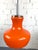 Vintage pendant lamp with orange glass shade and white interior. Chrome top detail. Gives a soft, warm light. • Glass:...