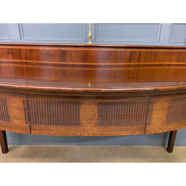 George III Serpentine Mahogany Serving Table, 1790 For Sale - Image 10 of 18