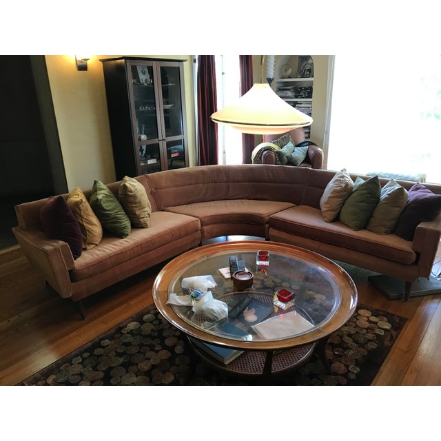 Mid Century Modern Pink Martini Sectional Couch Chairish