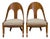 Pair of English Style Spoon Chairs circa 1920 with Upholstered Seat Cushions For Sale