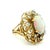 A vintage Italian cocktail ring that captures the glamour and romance of mid-century design. Crafted in 14K yellow gold,...