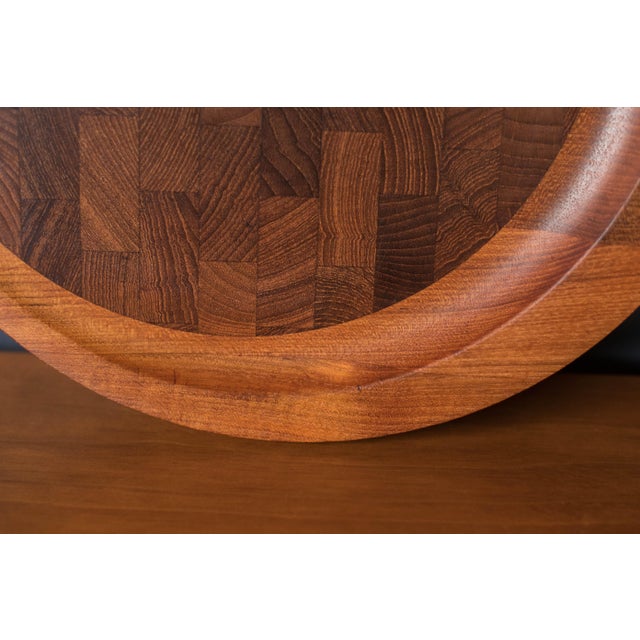 Early Vintage Dansk Teak Cutting Board Tray Platter by Jens H. Quistgaard For Sale - Image 10 of 11