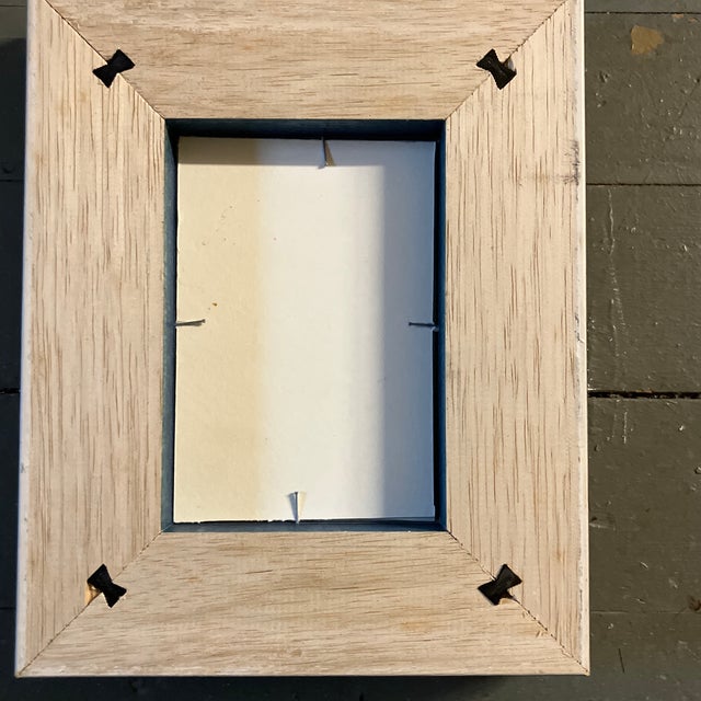 Mid-Century Modern 1950’s Original Abstract Ink Sketch Drawing of Sailor Framed For Sale - Image 3 of 3