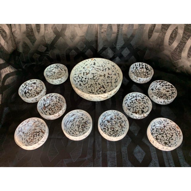 Murano 1960s Cenedese Murano Cased Glass Serving Bowl Set - 11 Pieces For Sale - Image 4 of 13