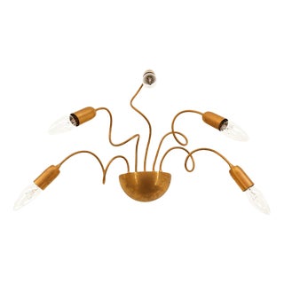 Brass Adjustable Wall Light For Sale