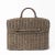 Vintage Woven Rattan Picnic Basket With Handle & Lid – Handwoven Storage & Décor For Sale - Image 11 of 11