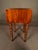 Oxblood Red Mid 20th Century American Solid Birch Drop Leaf Side Table by Davis Cabinet Co., Two Drawer Nightstand For Sale - Image 8 of 18