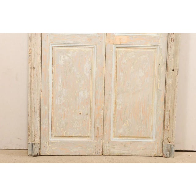 French 19th Century French Doors With Arched Casing - a Pair For Sale - Image 3 of 12