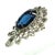 Glass Vintage Designer Juliana Sapphire Crystal Brooch Set 1960s For Sale - Image 7 of 12