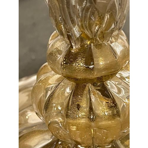 Vintage Floor Lamp in Precious Gold Murano Glass, 1960 For Sale - Image 16 of 18