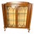 English Art Deco Display Cabinet in Figured Walnut, 1930 For Sale