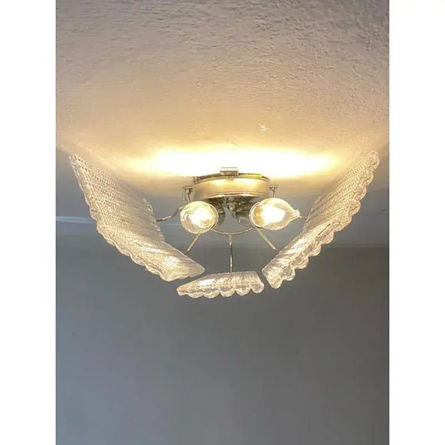 Simoeng “Listelli” Murano Glass Wall Sconce With Diamond Strips - Set of Four For Sale - Image 10 of 13