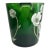 Vintage French Perrier-Jouët Style Green Glass Anemone Champagne Bucket For Sale
