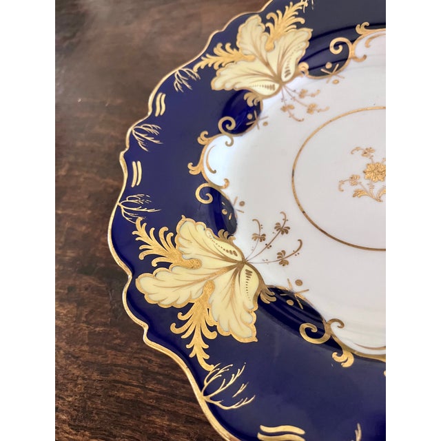 Ceramic Mid 20th Century Echt Weimar Kobalt "Jutta" Porcelain Salad/Luncheon Plates - A Pair For Sale - Image 7 of 15