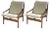 Set of Mid-Century Norwegian Leather Lounge Chairs by Torbjørn Afdal for Bruksbo, 1960s For Sale