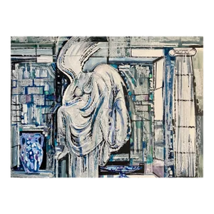 1960s Edward Howas Mid Century Modern Classical Painting