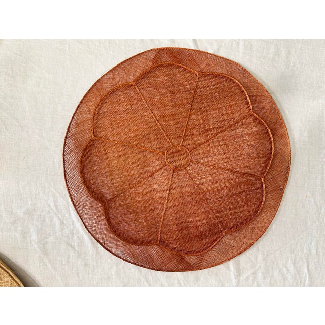 Modern Vintage Filipino Woven Abaca Placemats, Set of 10, Made for Neiman Marcus For Sale - Image 3 of 6