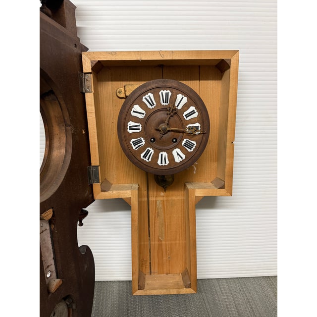 Black Forest Wall Clock With Barometer & Thermometer For Sale - Image 10 of 12