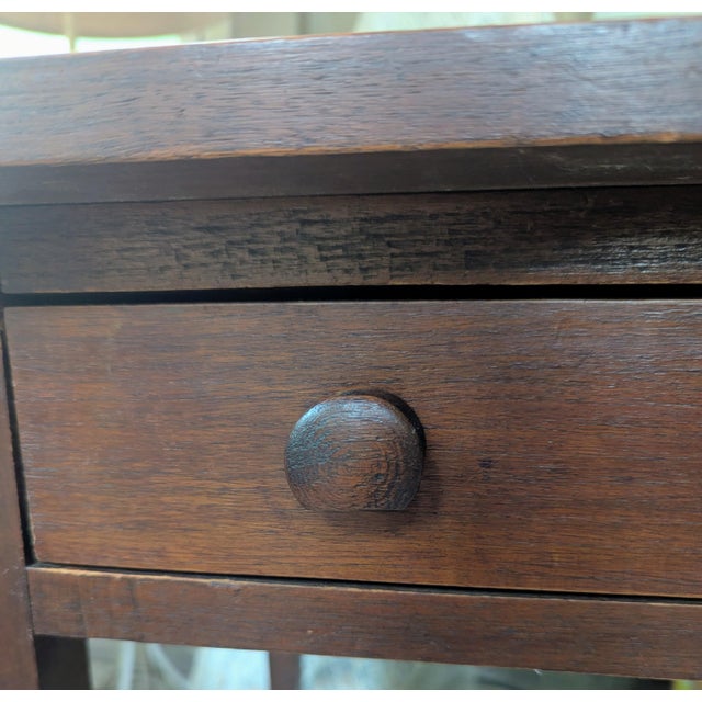 Early 19th Century Walnut Side Table Desk Federal Style Hepplewhite For Sale - Image 13 of 13