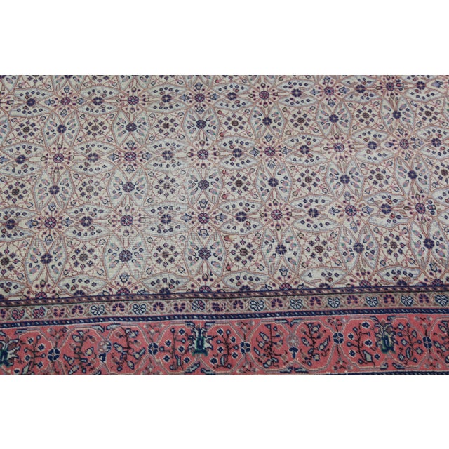Mid 20th Century Decorative Anatolian Rug With Medallion & Botanical Border - 3' 10'' X 5' 9'' For Sale - Image 10 of 12