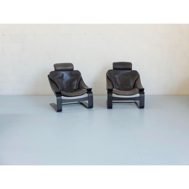 Kroken Armchairs attributed to Ake Fribyter for Nelo, Sweden, 1980s, Set of 2 For Sale - Image 11 of 12