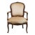 High End Vintage Walnut Louis XV French Provincial Accent Arm Chair For Sale