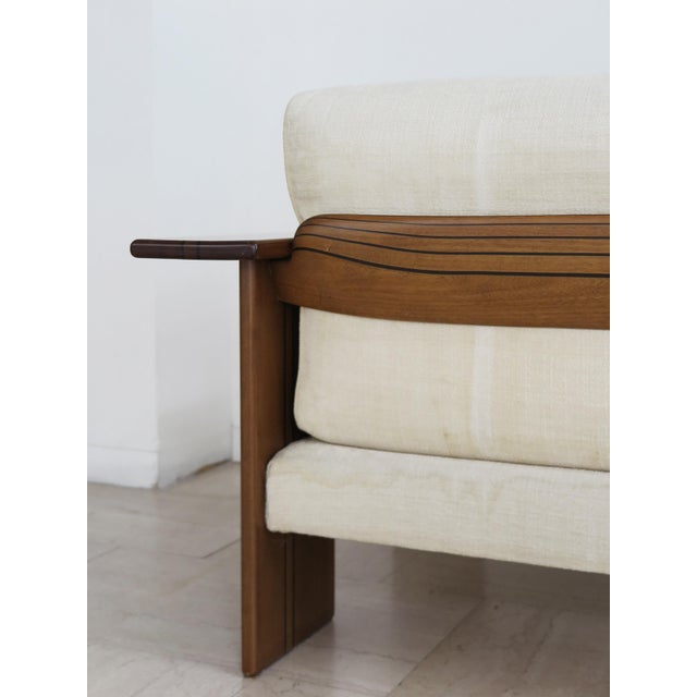Wood Italian Sofa by Afra & Tobia Scarpa for Maxalto, 1970s For Sale - Image 7 of 18