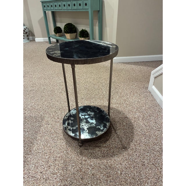 Ethan Allen 'Jaclyn' Mirrored Nesting Tables. For Sale - Image 10 of 11