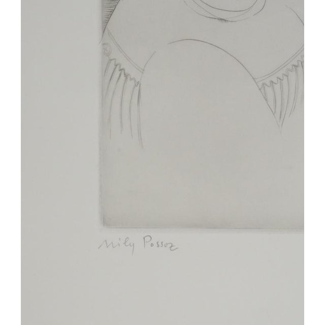Modern Mily Possoz, The Butterfly, Original Signed Engraving For Sale - Image 3 of 10