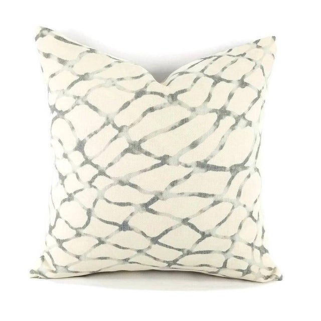 Kravet Jeffrey Alan Waterpolo in the Color Stone Pillow Cover For Sale In Portland, OR - Image 6 of 6