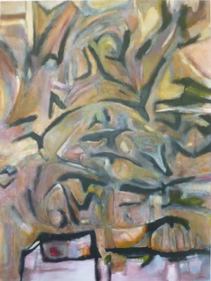 "Flock" Large Abstract Avian Oil and Acrylic Painting by Scott Spencer