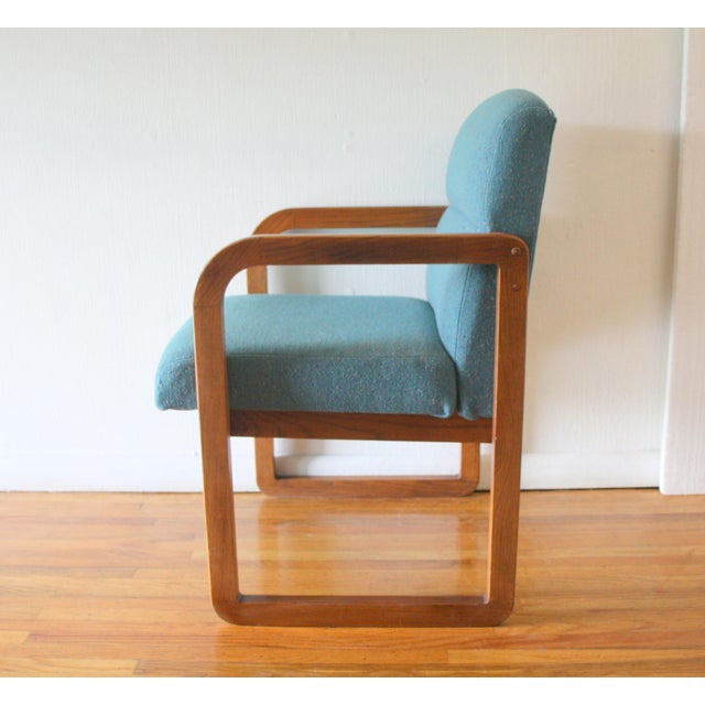 Milo Baughman Mid Century Modern Milo Baughman Style Bentwood Arm Chair For Sale - Image 4 of 6