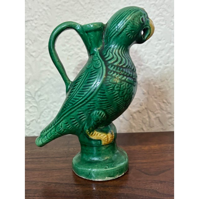 Antique Chinese Porcelain Parrot Ewer For Sale - Image 4 of 9