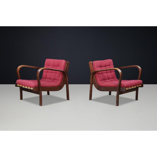 Inka Lounge Chairs by Karel Koželka & Antonín Kropáček, Prague, 1944, Set of 2 For Sale - Image 18 of 18