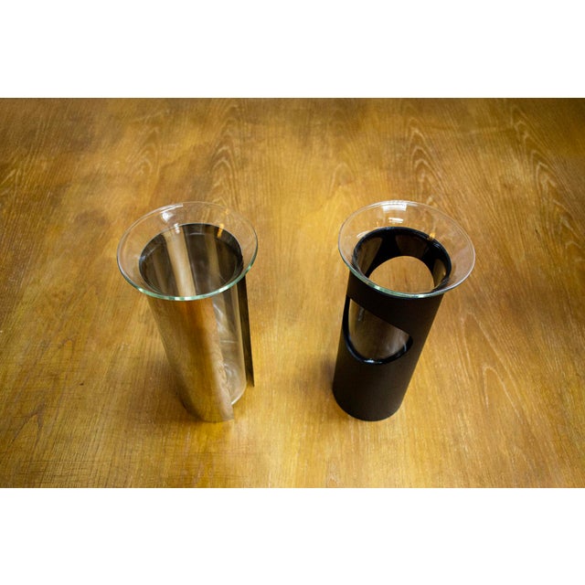 Camicia Series Vases by Enzo Mari for Danese, 1961, Set of 2 For Sale - Image 3 of 5