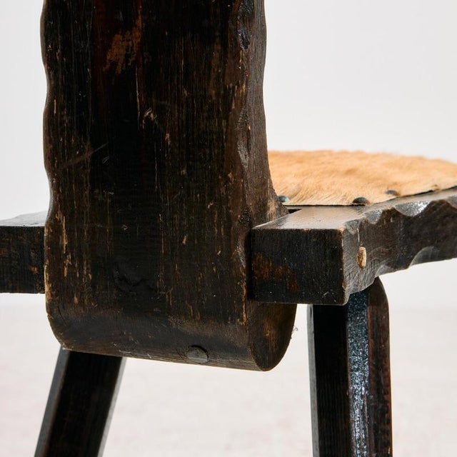 Vintage Hand-Crafted Side Chair, 1970s For Sale - Image 13 of 17