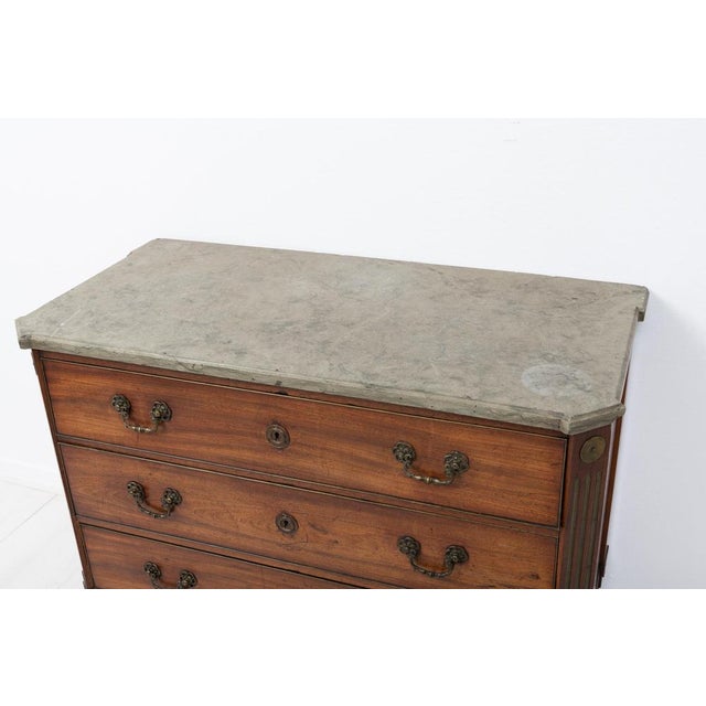 Brown Antique Swedish Gustavian Commode For Sale - Image 8 of 15