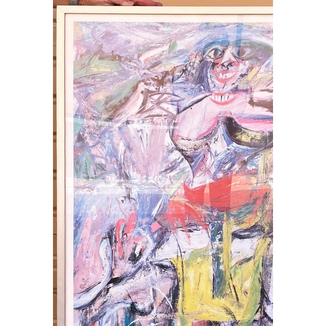 Signed 1983 offset lithograph exhibition poster from the Willem de Kooning retrospective at the Whitney Museum of American...