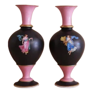 1910s Antique European Sèvres Porcelain Vases, a Pair
