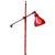 O.C. White Early 20th Century Large Red Industrial Metal Floor Lamp By O. C. White For Sale - Image 4 of 12
