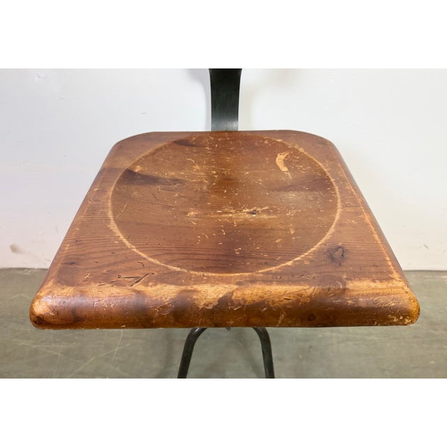 Industrial Factory Swivel Chair, 1950s For Sale - Image 18 of 18