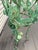 1970s Large Verdigris Wrought Iron Standing Planters With Decorative Dangling Rose and Leaf Motif, a Pair For Sale - Image 9 of 12