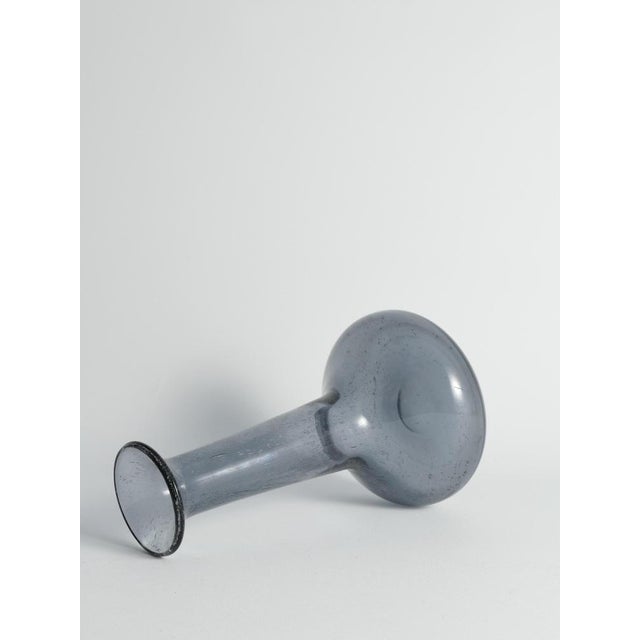 Glass Scandinavian Modern Blue Glass Vase by Erik Höglund for Boda, Sweden, 1960s For Sale - Image 7 of 14