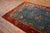 1920s Turquoise Vase Floral Antique Chinese Art Deco Rug 10' 8" X 11' 8" Knotted Wool Carpet For Sale - Image 4 of 15