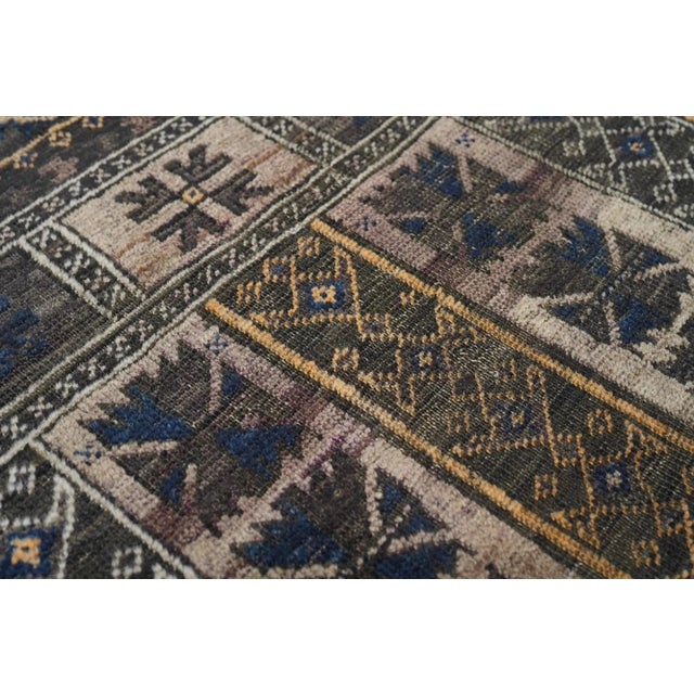 19th Century Vintage Balouch Rug 3'3'' x 4'8'' For Sale - Image 5 of 9