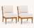 Teak Klismos Patio Lounge Chairs Set of 4 For Sale - Image 4 of 6